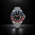 Stainless Steel GMT Red Blue Watch